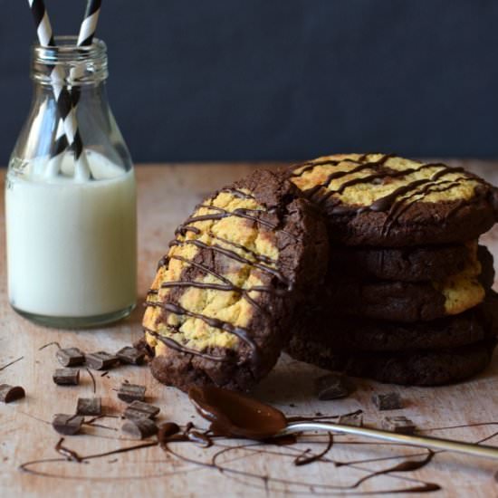 Triple Choc Orange Pinwheel Cookie