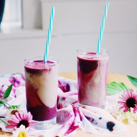 Colorful Layered Smoothie