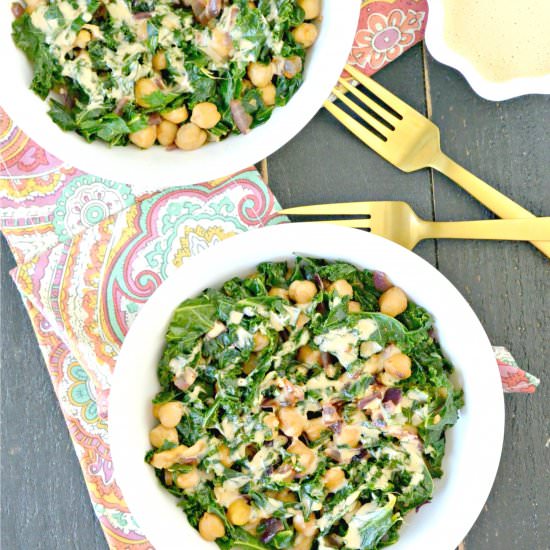 Smoky Kale and Chickpeas