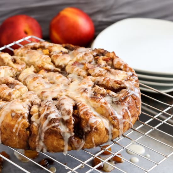 Nectarine Cardamom Cinnamon Rolls