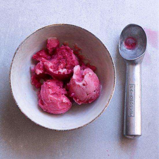 Hibiscus Honey Sorbet (sugar-free)