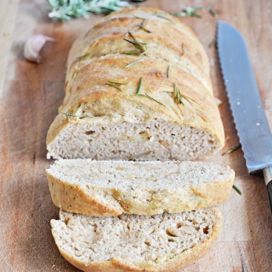 Roasted Garlic and Rosemary Bread