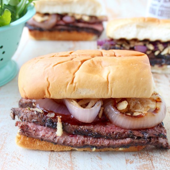 Coffee Rubbed BBQ Steak Sandwich