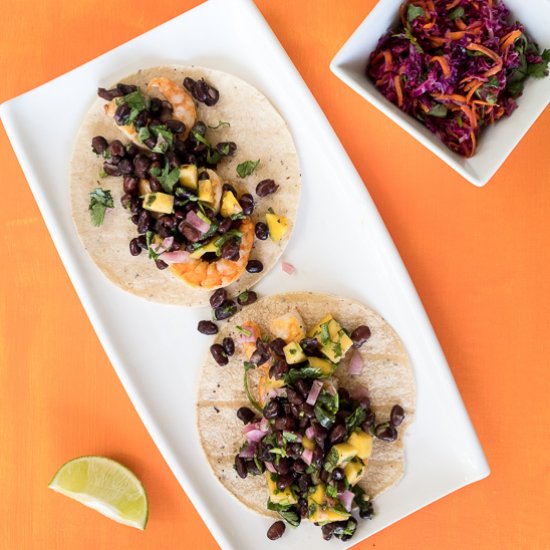 Shrimp Tacos with Mango Salsa