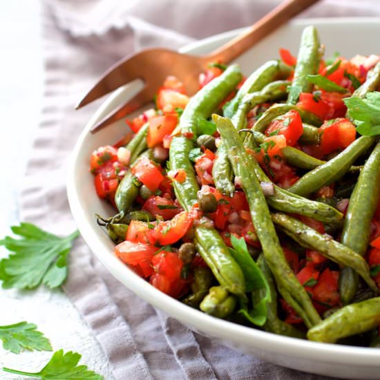 Green Beans W/ Tomato Relish