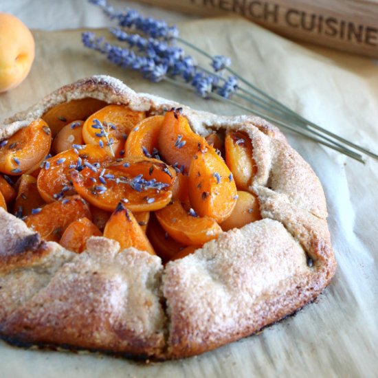 Lavender Apricot Galette