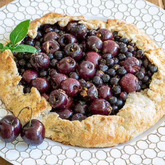 Saskatoon Cherry Galette