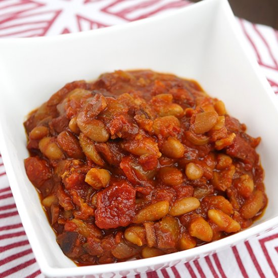 Slow Cooker Baked Beans