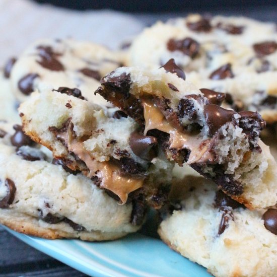 Chocolate Chip Caramel Cookies