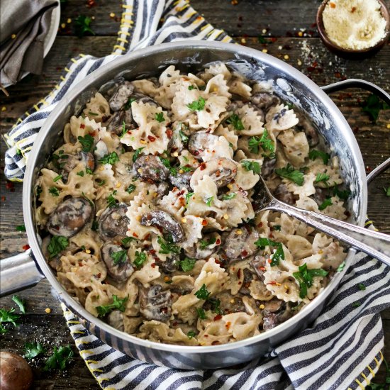 Vegan Mushroom Stroganoff