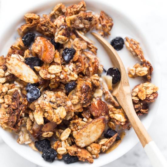 Honey Blueberry Quinoa Granola