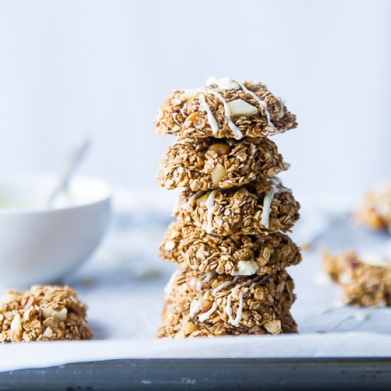 No Bake Chocolate Macadamia Cookies