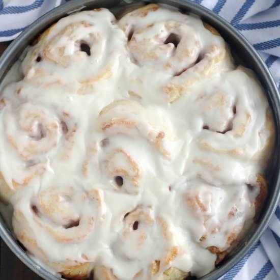 No Yeast Cinnamon Rolls