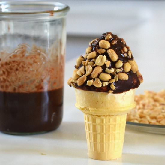 Chocolate Dipped Peanut Butter Cone