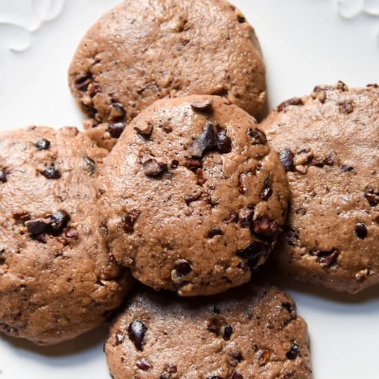 No-Bake Chocolate Tahini Cookies