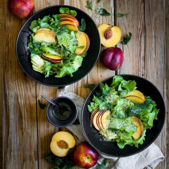 Nectarine Salad w/ Dill Vinaigrette