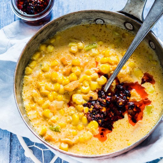 Sweet Potato & Sweetcorn Chowder