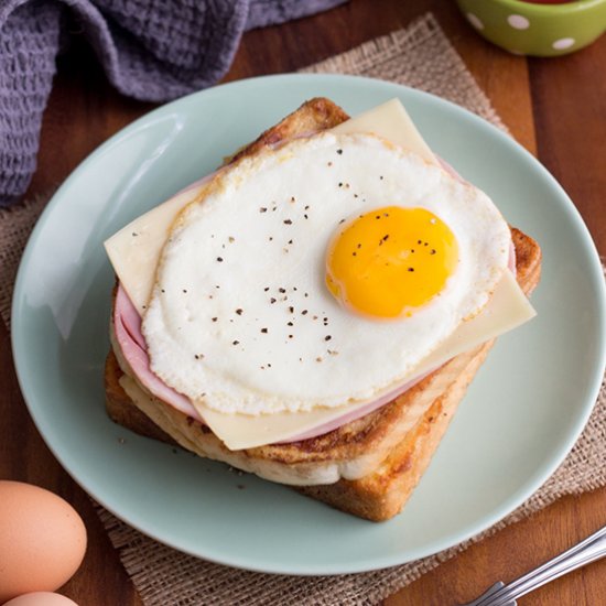 Heavenly Ham Egg & Cheese French Toast