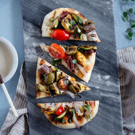 Grilled Mediterranean Flatbread