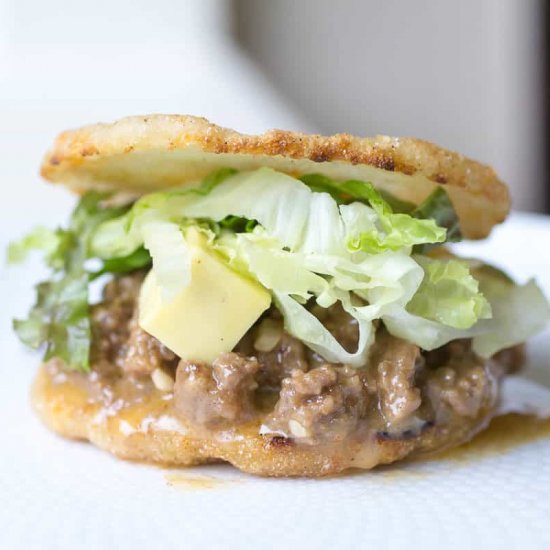 Beef and Avocado Arepa