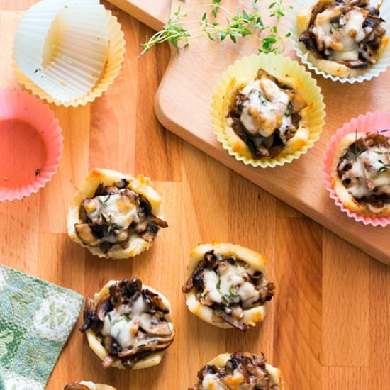 MUSHROOM ASIAGO & THYME BREAD CUPS