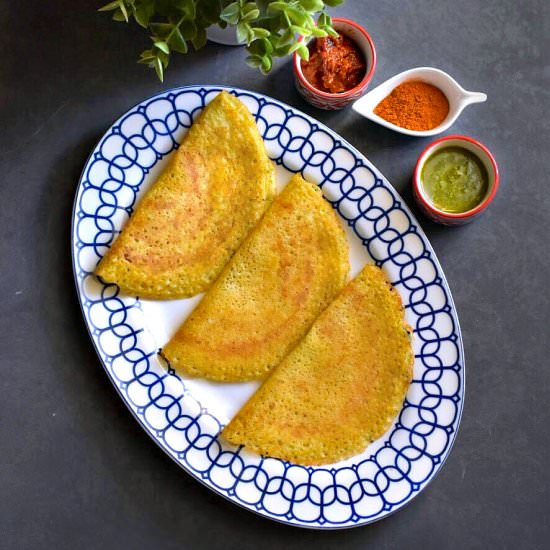 Multigrain Pesto Dosa/Crepes