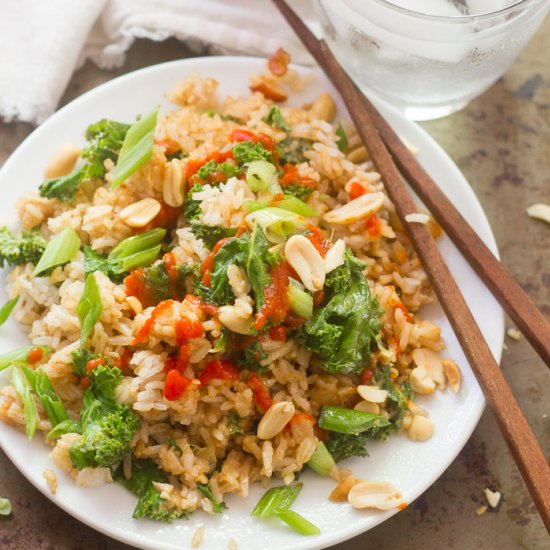 Peanut Butter & Kale Fried Rice