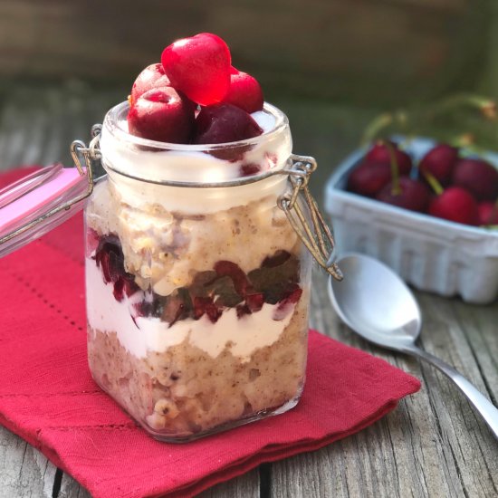 Cherry Coconut Sorghum Parfait