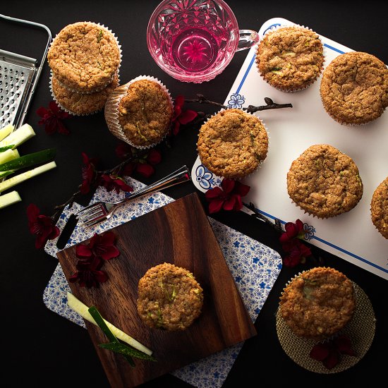 Whole Wheat Zucchini Muffins