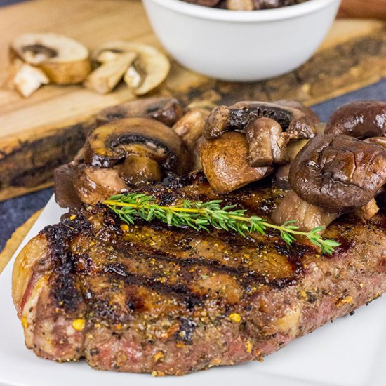 Porcini Rubbed Steak