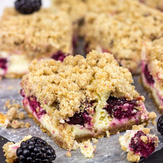 Blackberry Cheesecake Bars