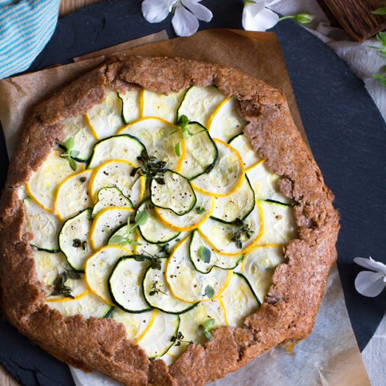 Zucchini and Cheese Galette