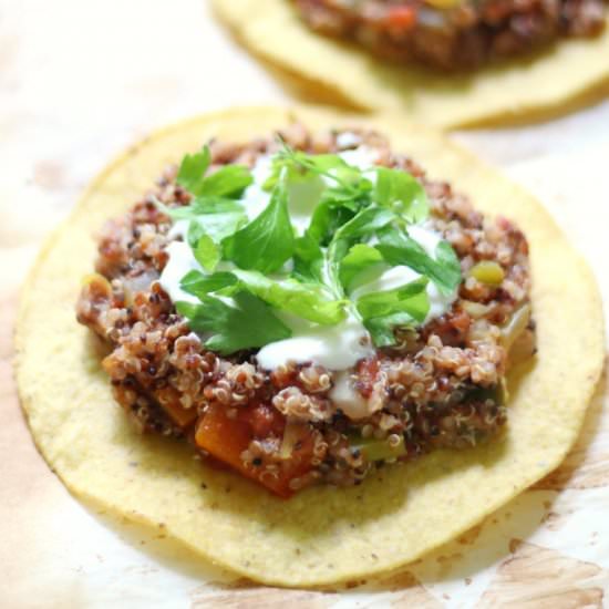 Quick & Easy Quinoa Tostadas (GF/V)