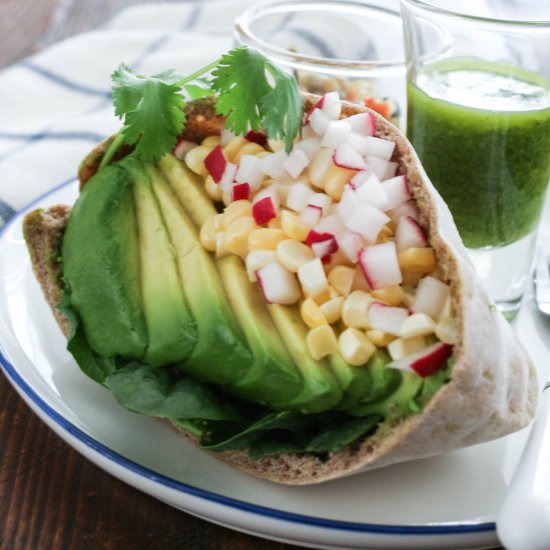 Avocado Pita Sandwich