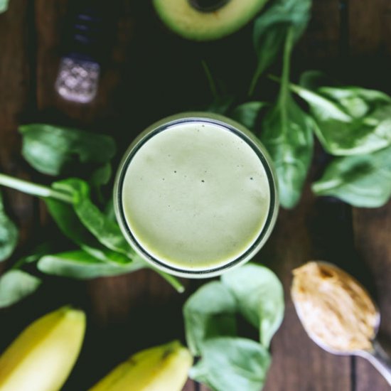 PB Banana Avocado Smoothie