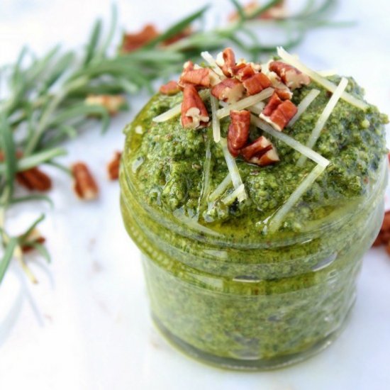 Rosemary Basil Pecan Pesto