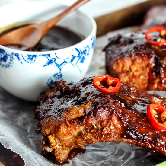 Easy Oven Baked Thai-Style Ribs