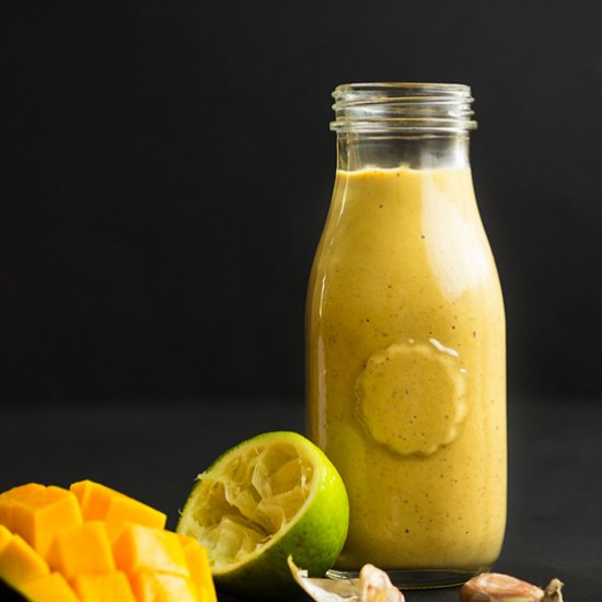 Roasted Garlic Mango Dressing