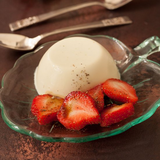 Basil Panna Cotta