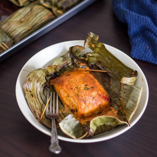 Grilled Red Curry Salmon