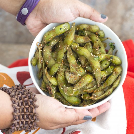 Edamame With Japanese Seven Spice