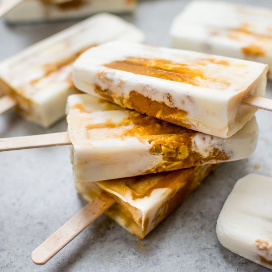 Pumpkin Pie Breakfast Popsicles