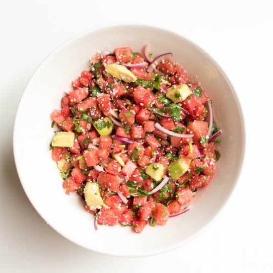 Spicy Watermelon Salad