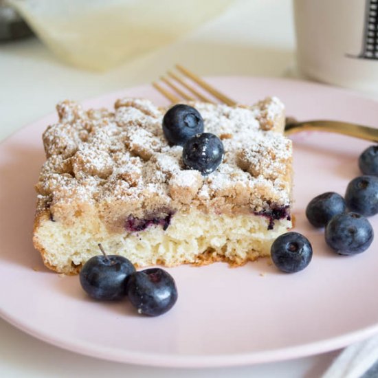 Blueberry Swirl Crumb Cake