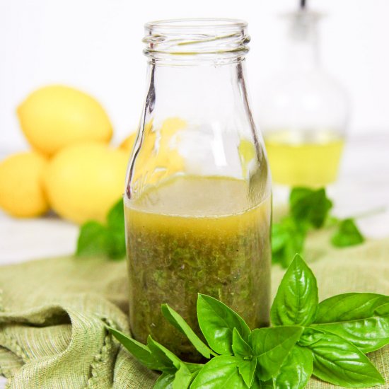 Basil Vinaigrette Salad Dressing