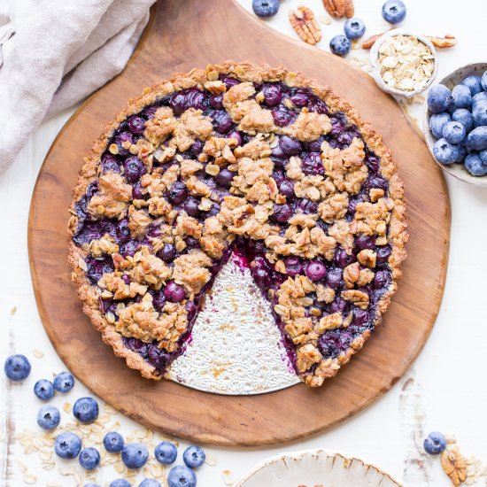 Blueberry Crisp Tart