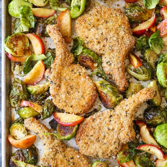 Sheet Pan Shake and Bake Pork Chops