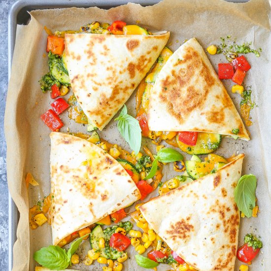 Zucchini Corn Quesadillas