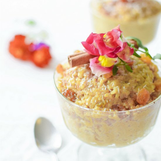 Thai Coconut Vegan Rice Pudding