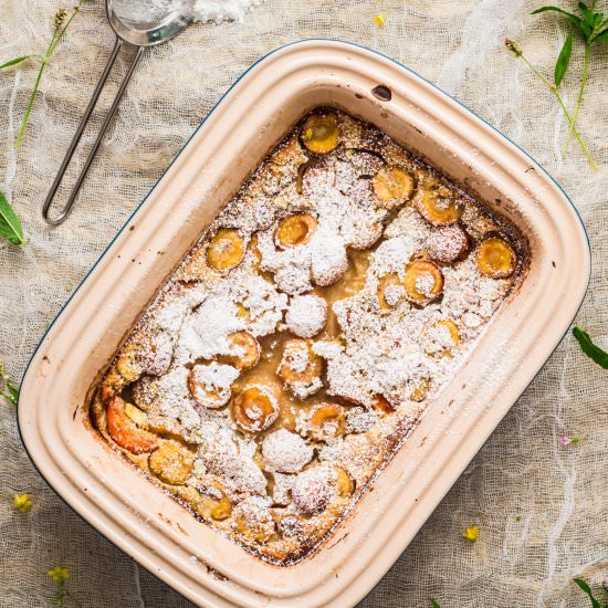 Cherry Apricot Clafoutis